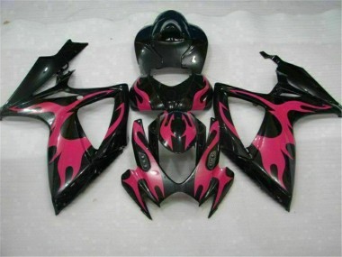 Black 2006-2007 Suzuki GSXR 600/750 Motorcycle Fairings