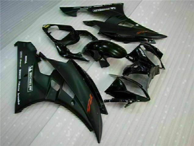 Black 2006-2007 Yamaha YZF R6 Full Motorcycle Fairing Kits