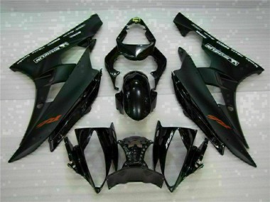 Black 2006-2007 Yamaha YZF R6 Full Motorcycle Fairing Kits