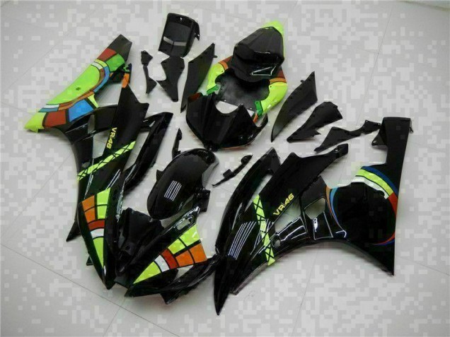 Black 2006-2007 Yamaha YZF R6 Motorcycle Fairing Kits Black 2006-2007 Yamaha YZF R6 Motorcycle Fairing Kits