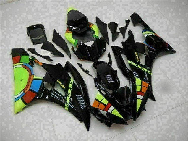 Black 2006-2007 Yamaha YZF R6 Motorcycle Fairing Kits Black 2006-2007 Yamaha YZF R6 Motorcycle Fairing Kits