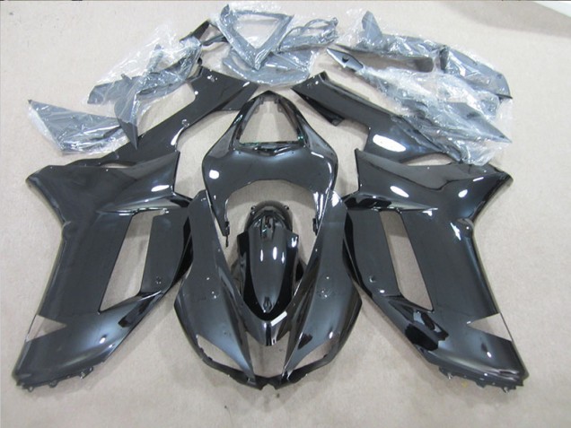Black 2007-2008 Kawasaki ZX6R Full Motorcycle Fairing Kits Black 2007-2008 Kawasaki ZX6R Full Motorcycle Fairing Kits