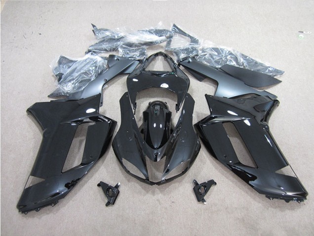 Black 2007-2008 Kawasaki ZX6R Motorcycle Bodywork Black 2007-2008 Kawasaki ZX6R Motorcycle Bodywork
