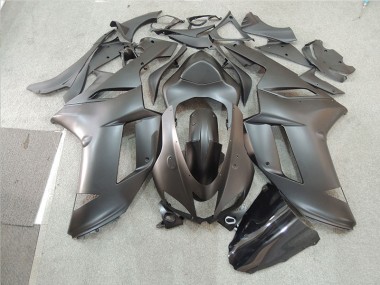 Black 2007-2008 Kawasaki ZX6R Motorcycle Fairings