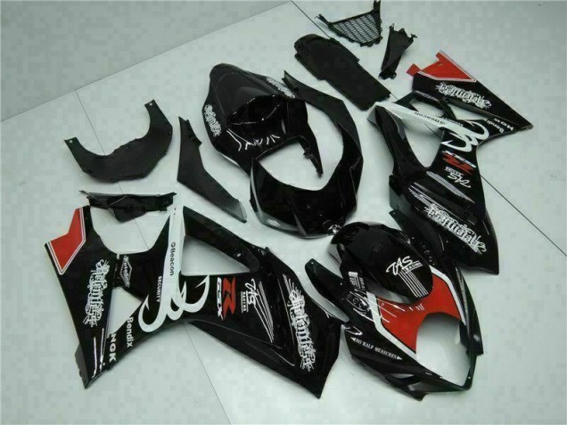 Black 2007-2008 Suzuki GSXR 1000 Motorcycle Bodywork Black 2007-2008 Suzuki GSXR 1000 Motorcycle Bodywork