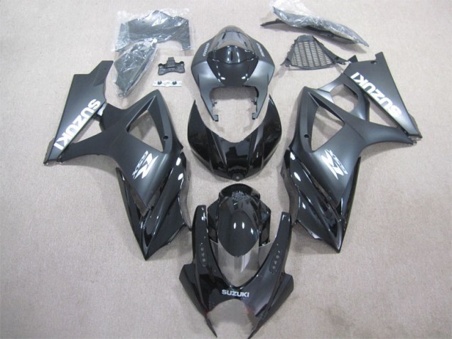 Black 2007-2008 Suzuki GSXR 1000 Motorcycle Fairing Kits Black 2007-2008 Suzuki GSXR 1000 Motorcycle Fairing Kits