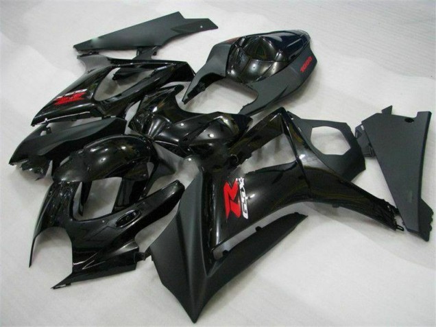 Black 2007-2008 Suzuki GSXR 1000 Motorcycle Fairing Black 2007-2008 Suzuki GSXR 1000 Motorcycle Fairing