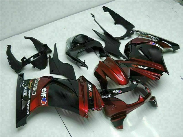 Black 2008-2012 Kawasaki EX250 Motorcycle Fairing Kits & Plastic Black 2008-2012 Kawasaki EX250 Motorcycle Fairing Kits & Plastic