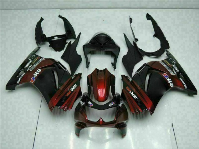Black 2008-2012 Kawasaki EX250 Motorcycle Fairing Kits & Plastic Black 2008-2012 Kawasaki EX250 Motorcycle Fairing Kits & Plastic