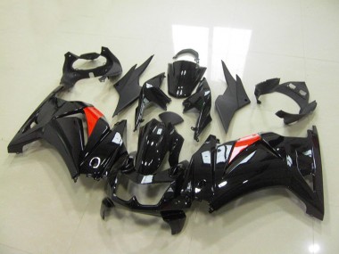 Black 2008-2012 Kawasaki ZX250R Motorcycle Fairings