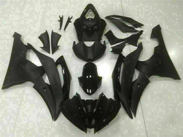 Black 2008-2016 Yamaha YZF R6 ABS Motorcycle Fairings Black 2008-2016 Yamaha YZF R6 ABS Motorcycle Fairings