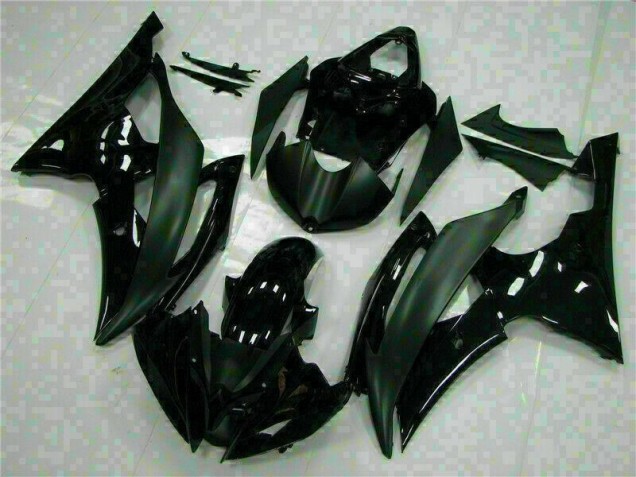 Black 2008-2016 Yamaha YZF R6 Motorcycle Fairings Black 2008-2016 Yamaha YZF R6 Motorcycle Fairings