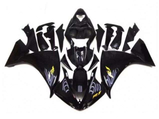 Black 2009-2011 Yamaha YZF R1 Motorcycle Fairings Black 2009-2011 Yamaha YZF R1 Motorcycle Fairings