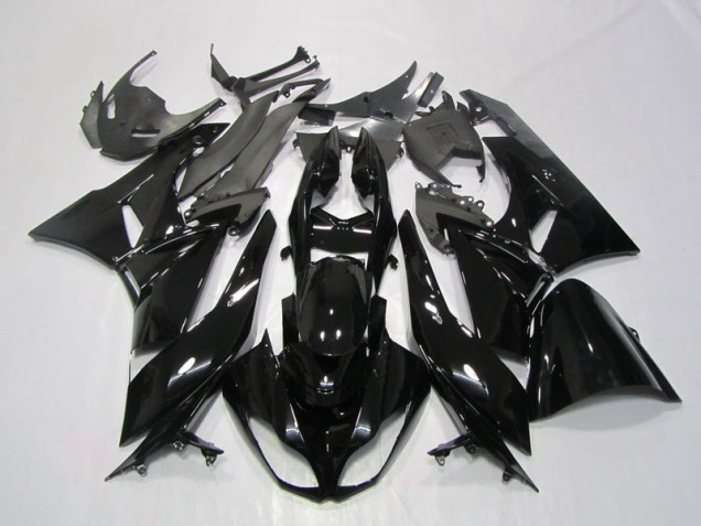 Black 2009-2012 Kawasaki ZX6R Motorcycle Fairings Black 2009-2012 Kawasaki ZX6R Motorcycle Fairings