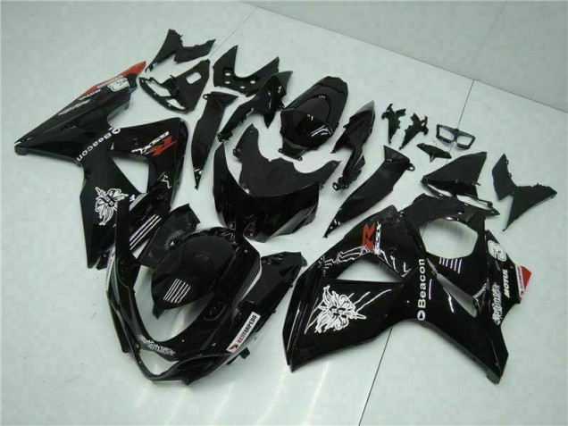 Black 2009-2016 Suzuki GSXR 1000 Motorcycle Fairing Black 2009-2016 Suzuki GSXR 1000 Motorcycle Fairing