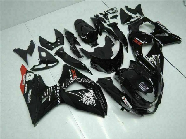 Black 2009-2016 Suzuki GSXR 1000 Motorcycle Fairing Black 2009-2016 Suzuki GSXR 1000 Motorcycle Fairing
