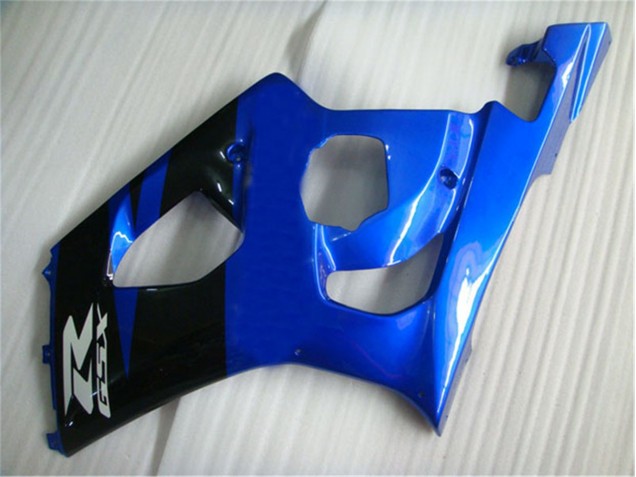 Black Blue 2003-2004 Suzuki GSXR 1000 Motorcycle Fairing Black Blue 2003-2004 Suzuki GSXR 1000 Motorcycle Fairing