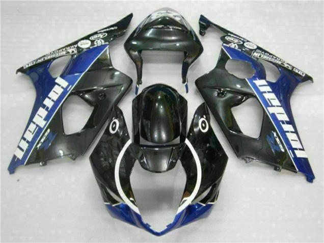 Black Blue 2003-2004 Suzuki GSXR 1000 Motorcycle Fairings Black Blue 2003-2004 Suzuki GSXR 1000 Motorcycle Fairings