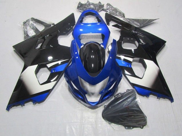Black Blue 2004-2005 Suzuki GSXR 600 Motorcycle Fairings Black Blue 2004-2005 Suzuki GSXR 600 Motorcycle Fairings