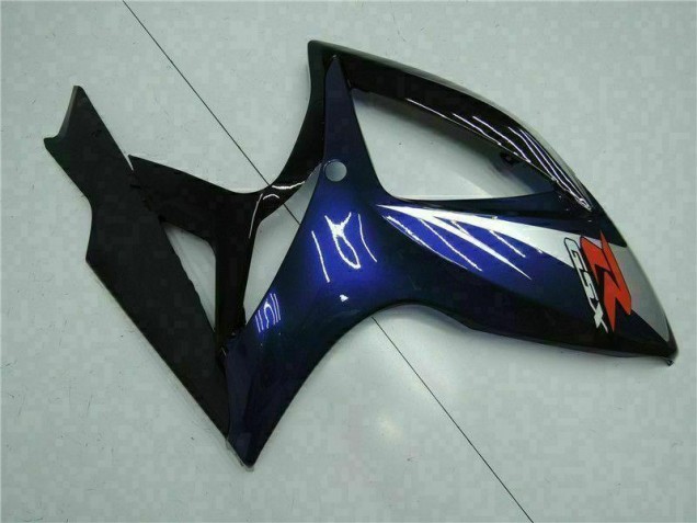 Black Blue 2006-2007 Suzuki GSXR 600/750 Motorcycle Bodywork Black Blue 2006-2007 Suzuki GSXR 600/750 Motorcycle Bodywork
