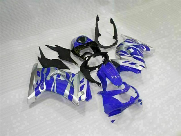 Black Blue 2008-2012 Kawasaki EX250 Motorcycle Fairings Black Blue 2008-2012 Kawasaki EX250 Motorcycle Fairings