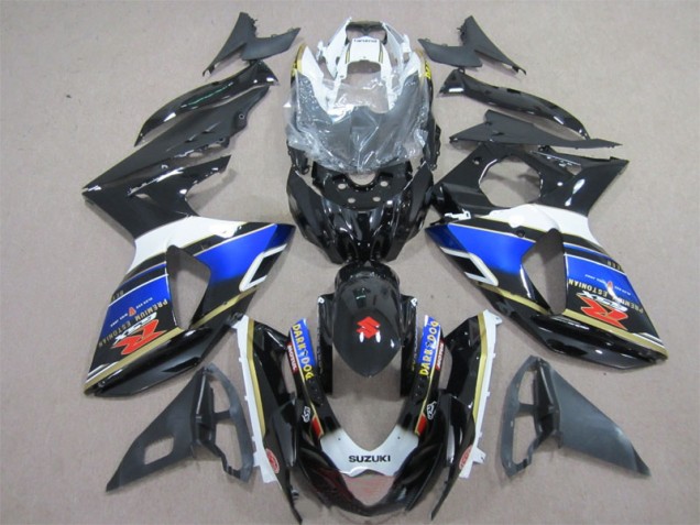 Black Blue Dark Dog 2009-2016 Suzuki GSXR 1000 Motorcycle Fairings Black Blue Dark Dog 2009-2016 Suzuki GSXR 1000 Motorcycle Fairings