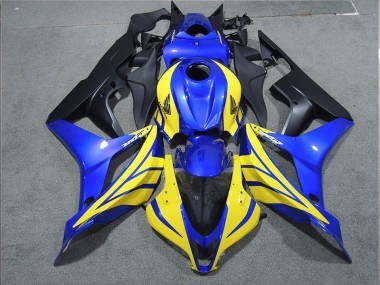 Black Blue Yellow 2007-2008 Honda CBR600RR Motorcycle Fairings