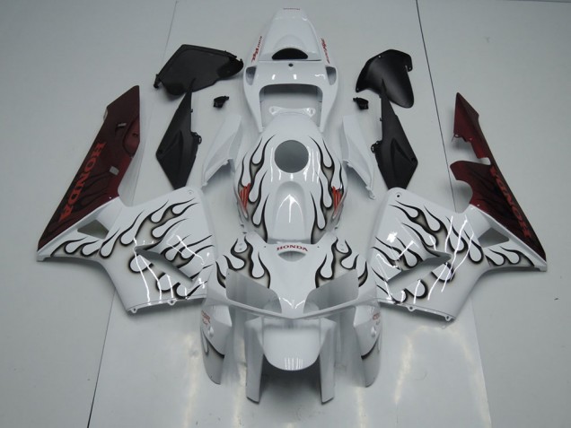 Black Flame 2005-2006 Honda CBR600RR Motorcycle Fairings Black Flame 2005-2006 Honda CBR600RR Motorcycle Fairings