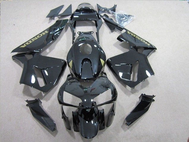 Black Gold Decal 2005-2006 Honda CBR600RR Motorcycle Fairings Black Gold Decal 2005-2006 Honda CBR600RR Motorcycle Fairings