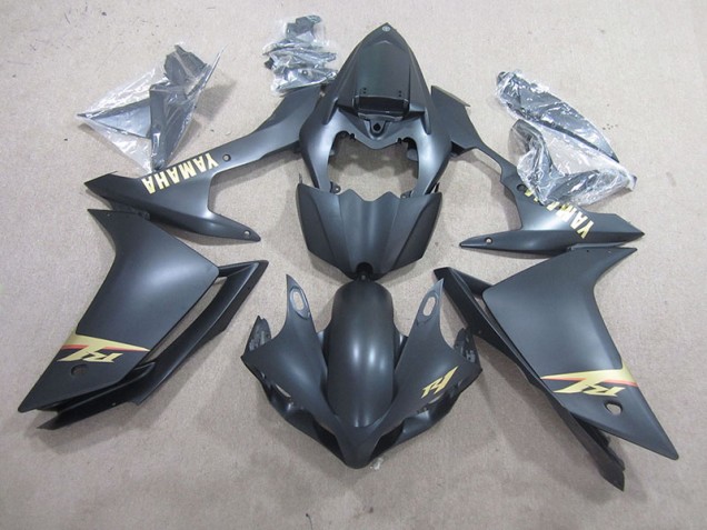 Black Gold Decal 2007-2008 Yamaha YZF R1 Motorcycle Fairing Black Gold Decal 2007-2008 Yamaha YZF R1 Motorcycle Fairing