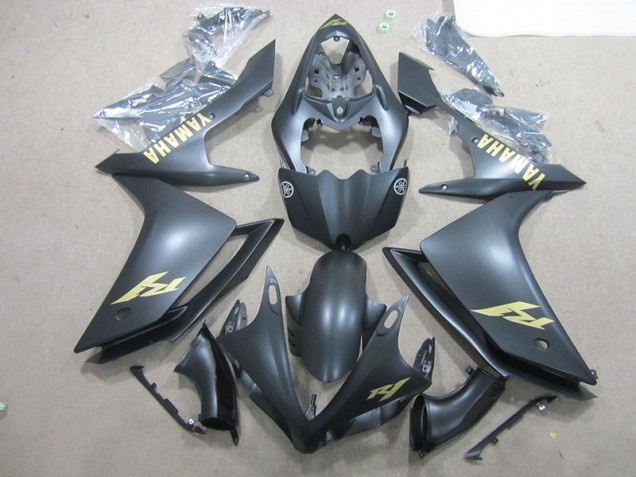 Black Gold Decal 2007-2008 Yamaha YZF R1 Motorcycle Fairings Black Gold Decal 2007-2008 Yamaha YZF R1 Motorcycle Fairings