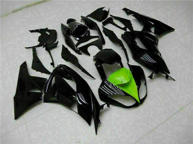 Black Green 2009-2012 Kawasaki ZX6R Full Motorcycle Fairing Kits Black Green 2009-2012 Kawasaki ZX6R Full Motorcycle Fairing Kits