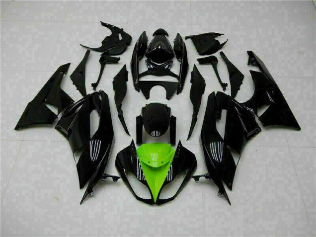Black Green 2009-2012 Kawasaki ZX6R Full Motorcycle Fairing Kits Black Green 2009-2012 Kawasaki ZX6R Full Motorcycle Fairing Kits