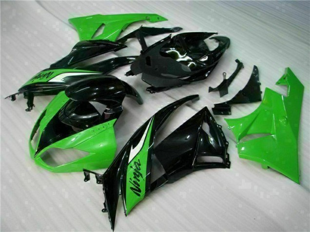 Black Green 2009-2012 Kawasaki ZX6R Motorcycle Bodywork Black Green 2009-2012 Kawasaki ZX6R Motorcycle Bodywork