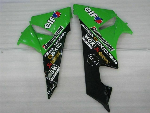 Black Green 2009-2012 Kawasaki ZX6R Motorcycle Fairing Kits Black Green 2009-2012 Kawasaki ZX6R Motorcycle Fairing Kits