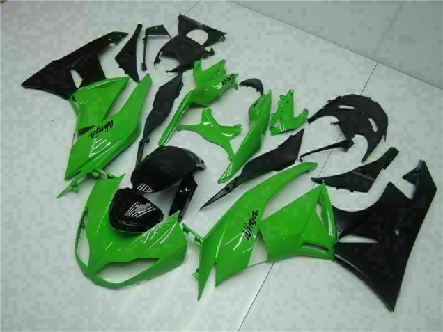 Black Green 2009-2012 Kawasaki ZX6R Motorcycle Fairings Black Green 2009-2012 Kawasaki ZX6R Motorcycle Fairings