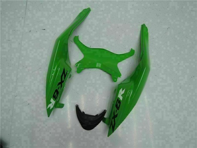 Black Green 2009-2012 Kawasaki ZX6R Motorcycle Fairings Black Green 2009-2012 Kawasaki ZX6R Motorcycle Fairings