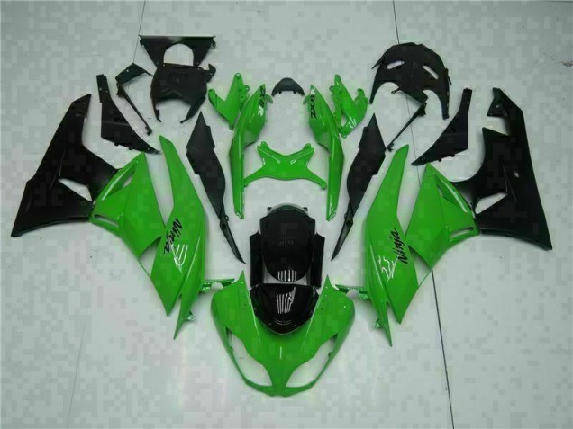 Black Green 2009-2012 Kawasaki ZX6R Motorcycle Fairings Black Green 2009-2012 Kawasaki ZX6R Motorcycle Fairings