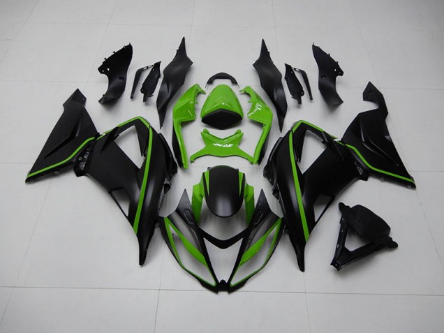 Black Green 2013-2018 Kawasaki ZX6R Motorcycle Fairing Black Green 2013-2018 Kawasaki ZX6R Motorcycle Fairing