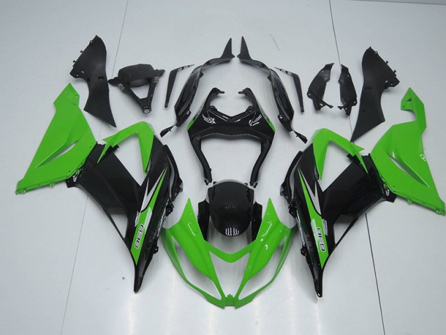 Black Green 636 2013-2018 Kawasaki ZX6R Motorcycle Fairings Black Green 636 2013-2018 Kawasaki ZX6R Motorcycle Fairings