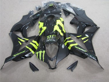 Black Green Monster 2007-2008 Honda CBR600RR Motorcycle Fairings