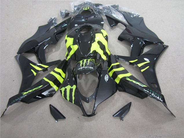 Black Green Monster 2007-2008 Honda CBR600RR Motorcycle Fairings Black Green Monster 2007-2008 Honda CBR600RR Motorcycle Fairings