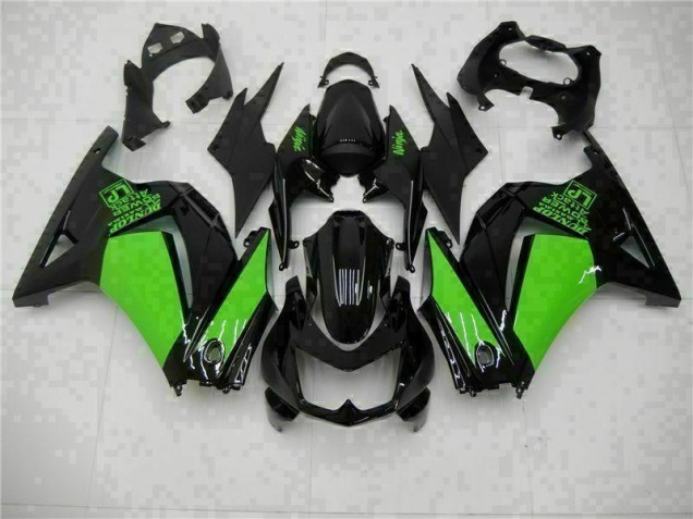 Black Green Ninja 2008-2012 Kawasaki EX250 Motorcycle Fairings Black Green Ninja 2008-2012 Kawasaki EX250 Motorcycle Fairings