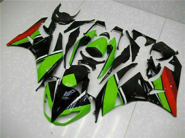 Black Green Red 2009-2012 Kawasaki ZX6R Motorcycle Fairings Black Green Red 2009-2012 Kawasaki ZX6R Motorcycle Fairings
