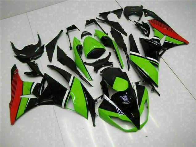 Black Green Red 2009-2012 Kawasaki ZX6R Motorcycle Fairings Black Green Red 2009-2012 Kawasaki ZX6R Motorcycle Fairings