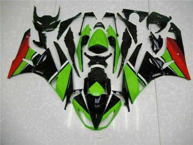 Black Green Red 2009-2012 Kawasaki ZX6R Motorcycle Fairings Black Green Red 2009-2012 Kawasaki ZX6R Motorcycle Fairings