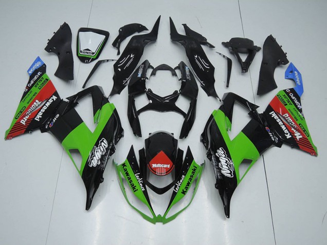 Black Green Red Motocard 2013-2018 Kawasaki ZX6R Motorcycle Fairings Black Green Red Motocard 2013-2018 Kawasaki ZX6R Motorcycle Fairings