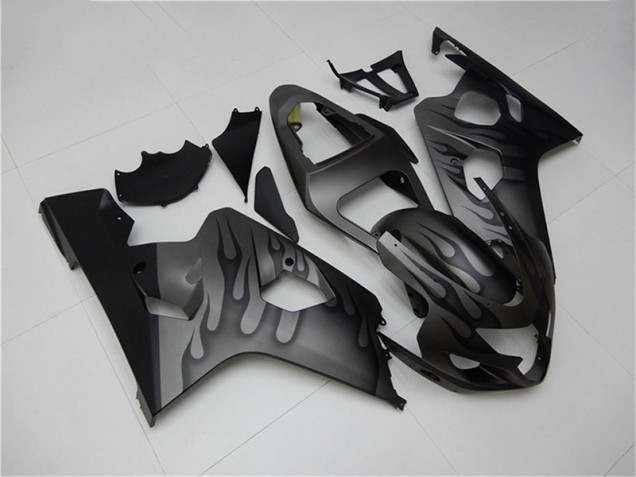 Black Grey 2004-2005 Suzuki GSXR 600/750 Motorcycle Fairings Black Grey 2004-2005 Suzuki GSXR 600/750 Motorcycle Fairings