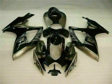 Black Grey 2006-2007 Suzuki GSXR 600/750 Motorcycle Fairing