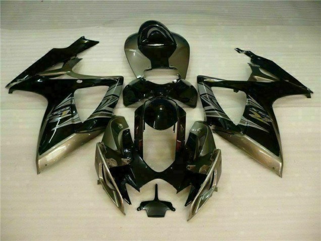 Black Grey 2006-2007 Suzuki GSXR 600/750 Motorcycle Fairing Black Grey 2006-2007 Suzuki GSXR 600/750 Motorcycle Fairing